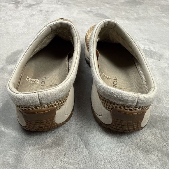Merrell Encore Breeze II Women’s Clogs Size 9 Tan Mesh Ortholite Comfort Slip-On - Picture 4 of 10